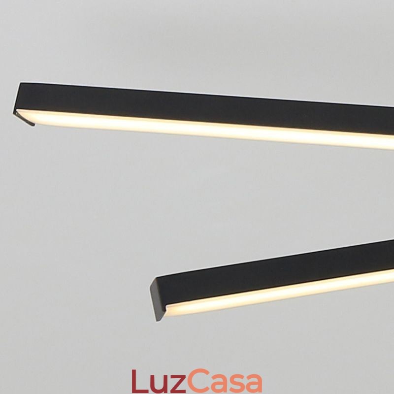 Luminária de teto moderna e simples de alumínio com tira de arte embutida