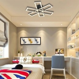 Luminária de teto minimalista em alumínio com montagem embutida em moinho de vento