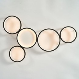 Luminária de teto moderna de alumínio embutida