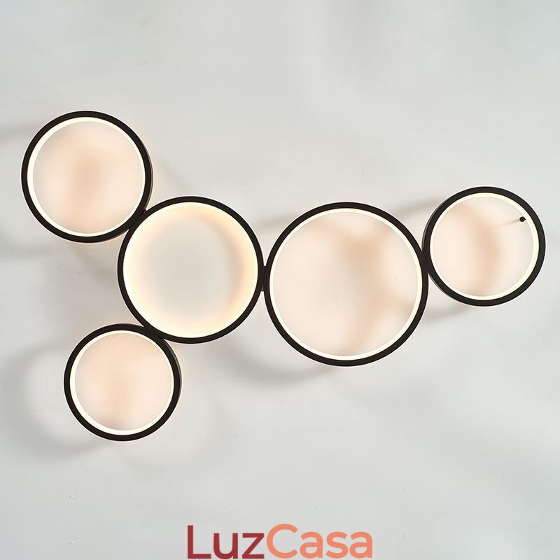 Luminária de teto moderna de alumínio embutida