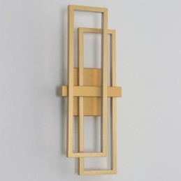 Luminária de teto quadrada geométrica minimalista de alumínio com montagem embutida