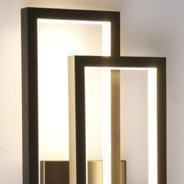 Luminária de teto quadrada geométrica minimalista de alumínio com montagem embutida