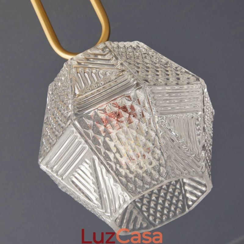 Iluminação de teto criativa moderna de vidro embutido para casa