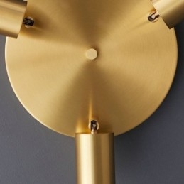 Moderno Flush Mount Dourado Preto Flush Mount com 3 Luzes Copper Art Home Lighting