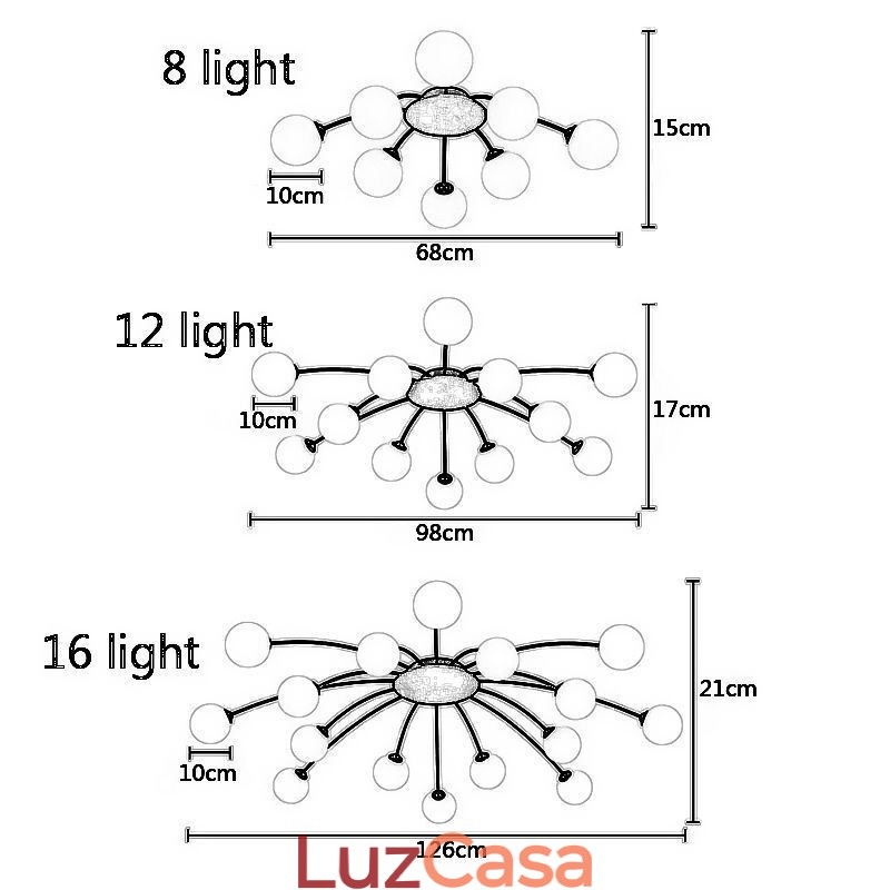 Luminária de teto dourada moderna embutida Luminária decorativa