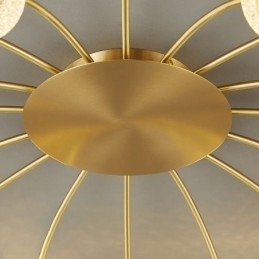 Luminária de teto dourada moderna embutida Luminária decorativa