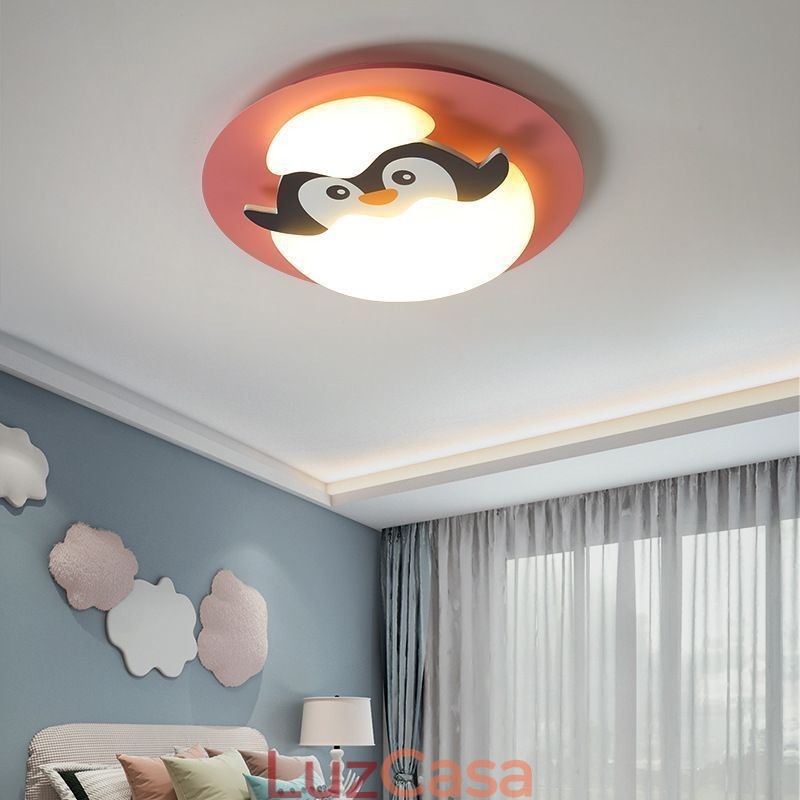 Luminária de teto decorativa moderna embutida de desenho animado