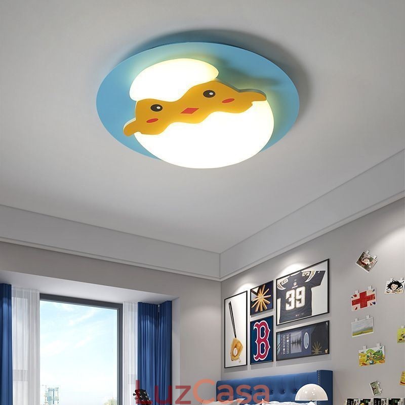 Luminária de teto decorativa moderna embutida de desenho animado