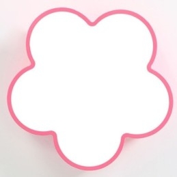Luminária de teto de desenho animado moderna com flor embutida