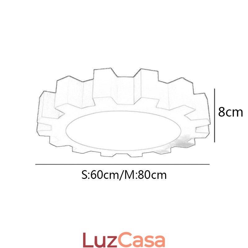 Luminária de teto de desenho animado moderna embutida