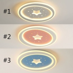 Luminária de teto embutida em formato de estrela