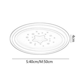 Luminária de teto embutida em formato de estrela