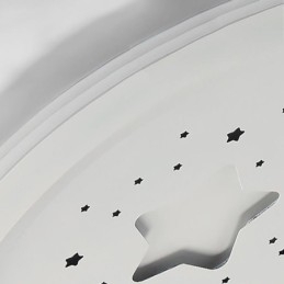 Luminária de teto embutida em formato de estrela