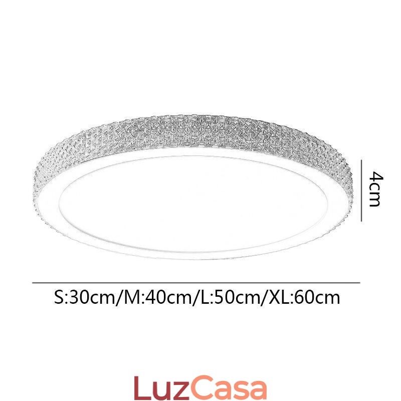 Luminária de teto moderna Shinny Diamond Flush Mount