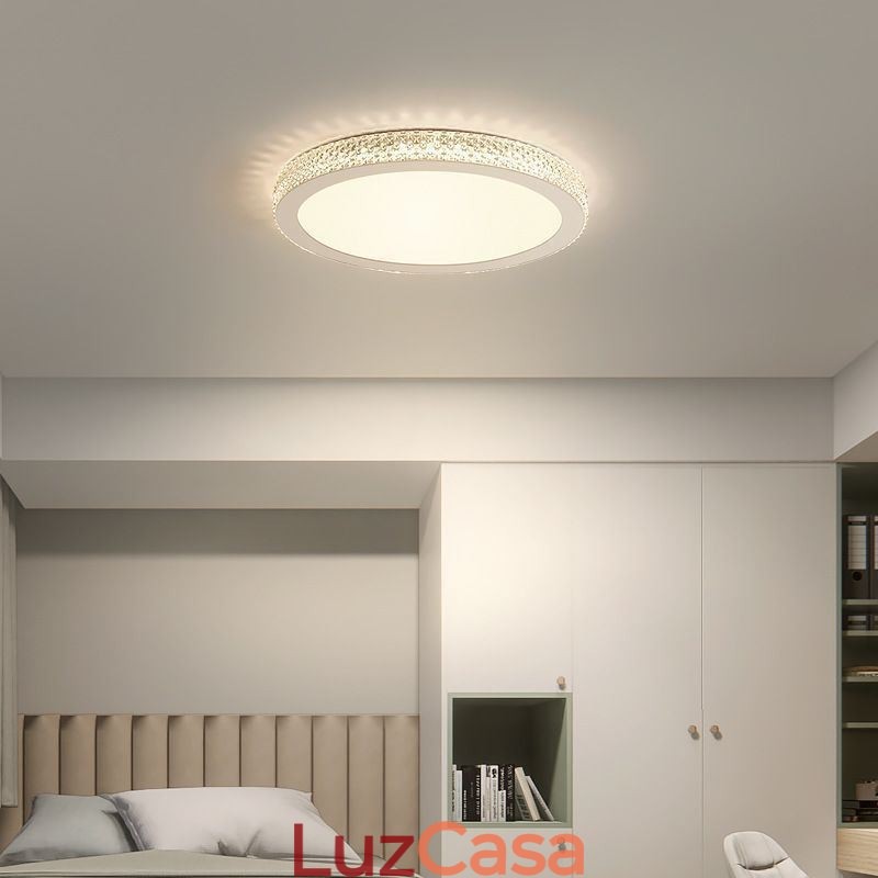 Luminária de teto moderna Shinny Diamond Flush Mount