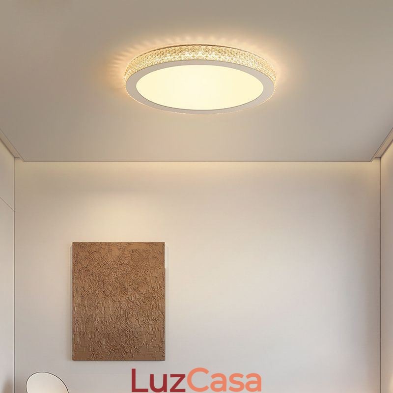 Luminária de teto moderna Shinny Diamond Flush Mount
