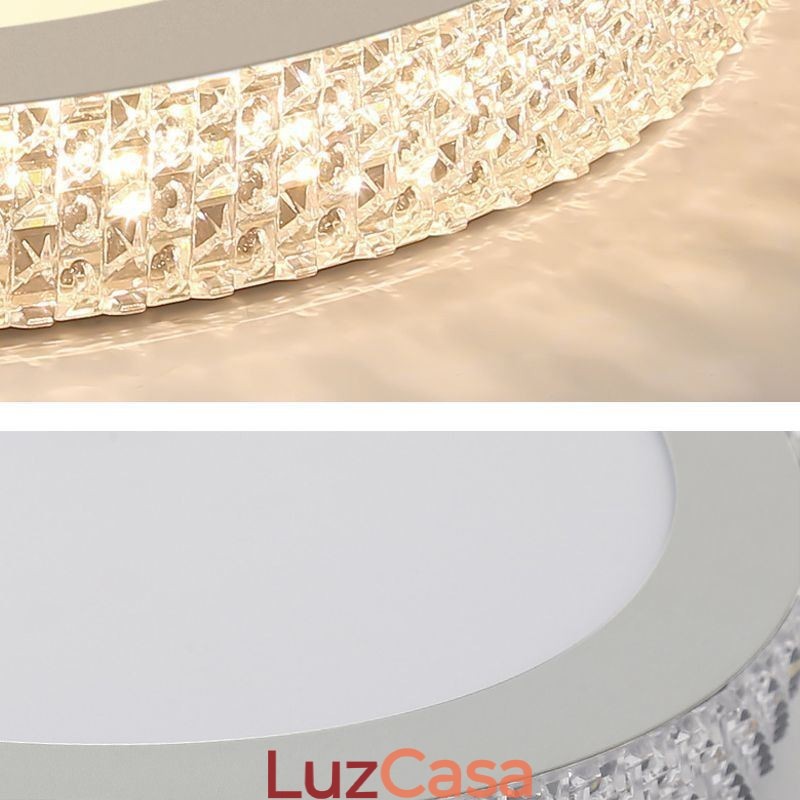 Luminária de teto moderna Shinny Diamond Flush Mount