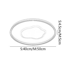 Luminária de teto moderna redonda em nuvem
