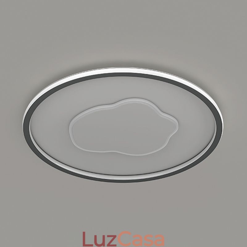 Luminária de teto moderna redonda em nuvem