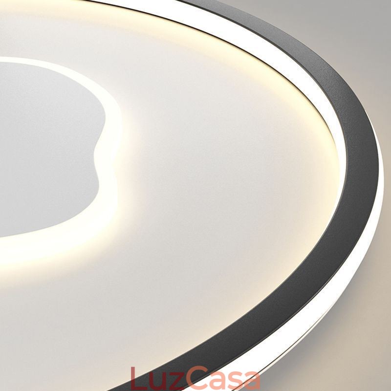 Luminária de teto moderna redonda em nuvem