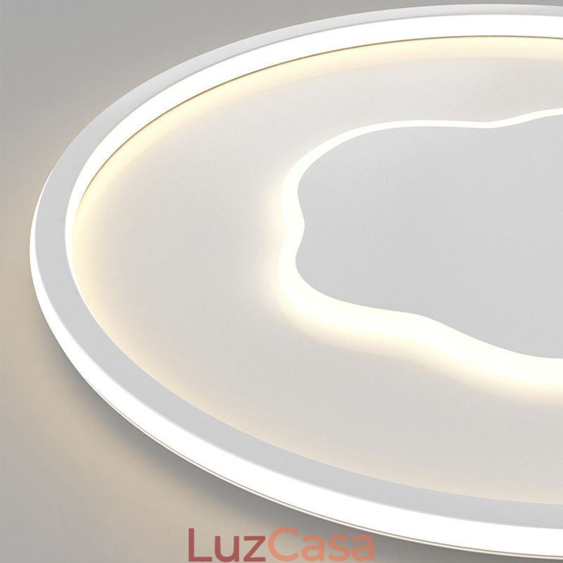 Luminária de teto moderna redonda em nuvem