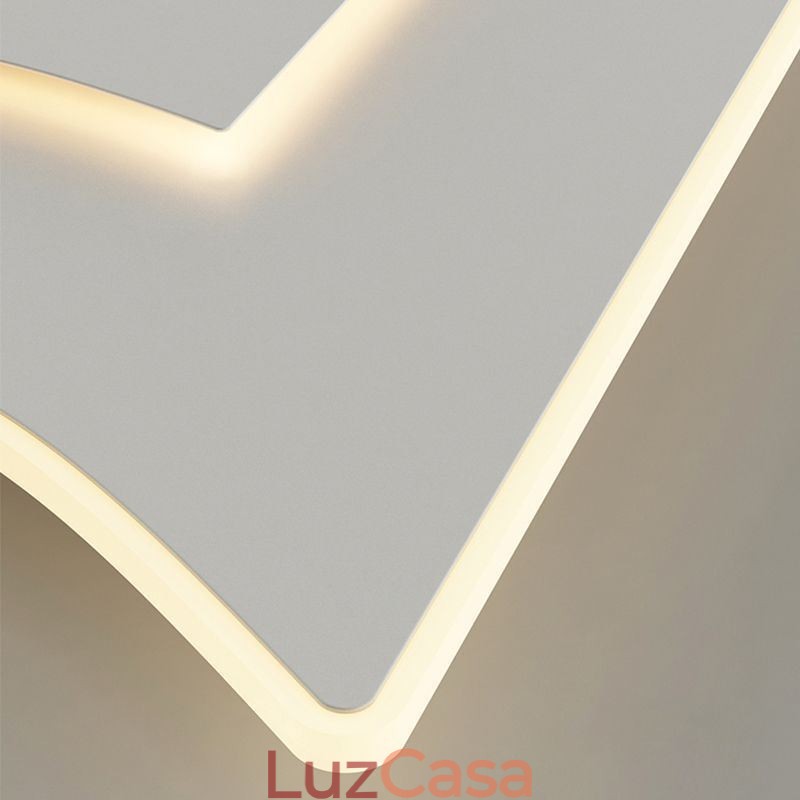 Luminária de teto moderna quadrada acrílica embutida