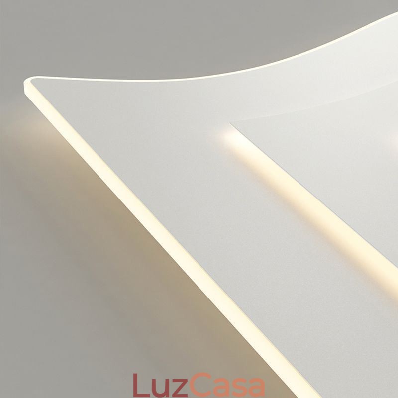 Luminária de teto moderna quadrada acrílica embutida
