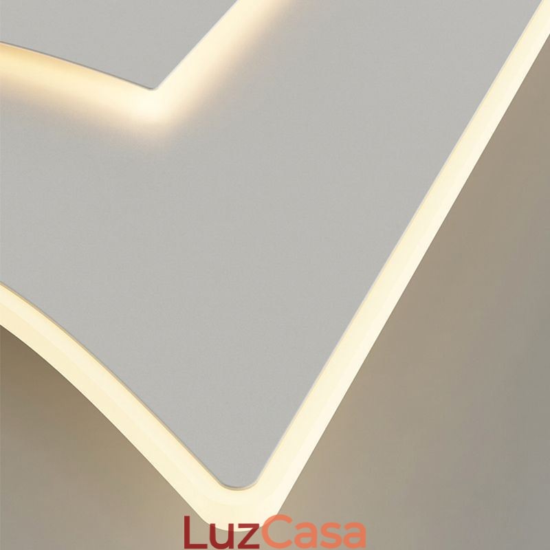 Luminária de teto moderna quadrada de acrílico