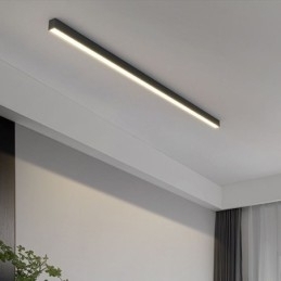 Luminária de teto moderna com tira longa, luminária de teto montada na superfície