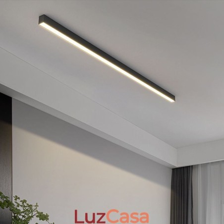 Luminária de teto moderna com tira longa, luminária de teto montada na superfície Luminária de teto moderna com tira longa, luminária de teto montada na superfície