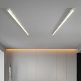 Luminária de teto moderna com tira longa, luminária de teto montada na superfície
