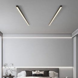 Luminária de teto moderna com tira longa, luminária de teto montada na superfície