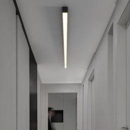 Luminária de teto moderna com tira longa, luminária de teto montada na superfície