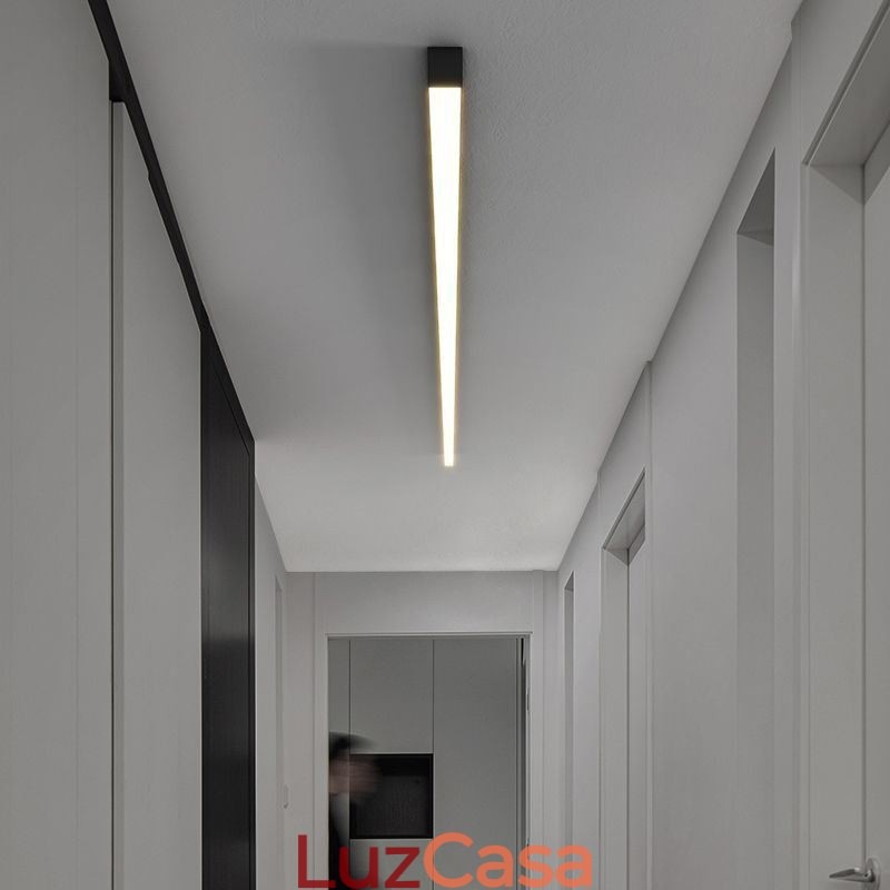 Luminária de teto moderna com tira longa, luminária de teto montada na superfície