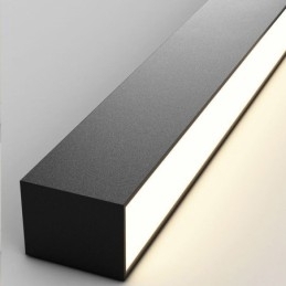 Luminária de teto moderna com tira longa, luminária de teto montada na superfície