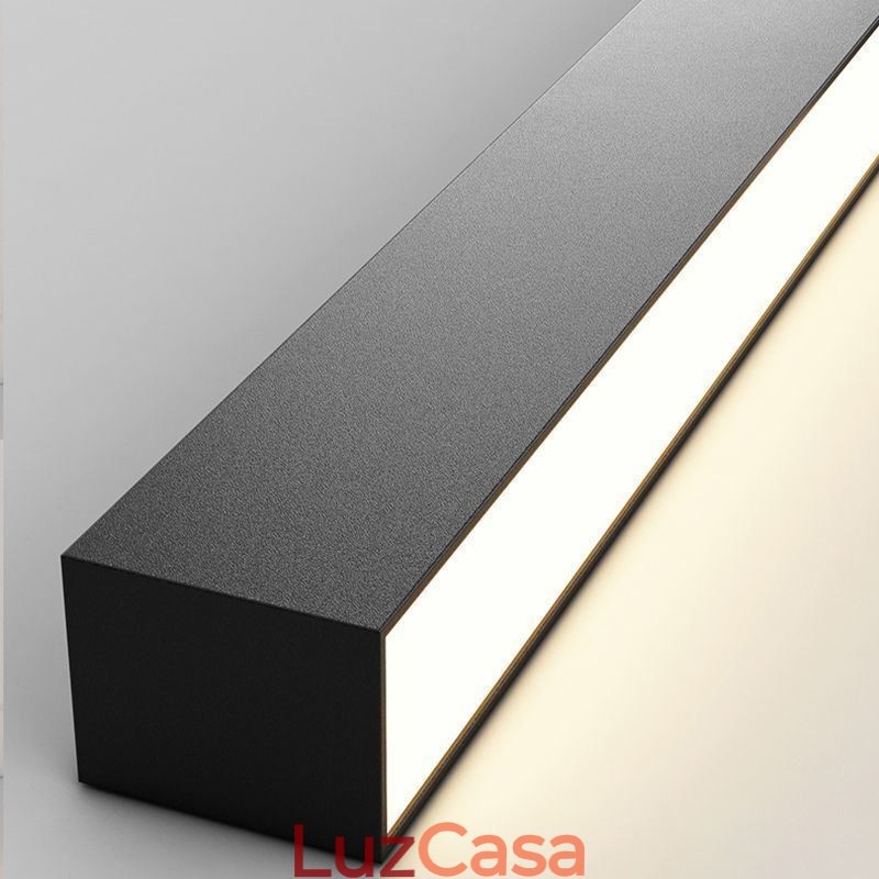 Luminária de teto moderna com tira longa, luminária de teto montada na superfície