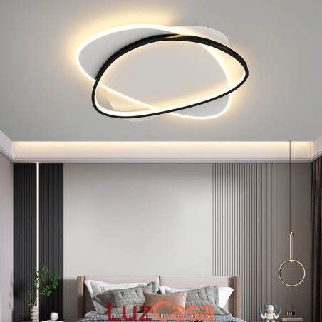 Luminária de teto oval moderna Luminária de teto oval moderna