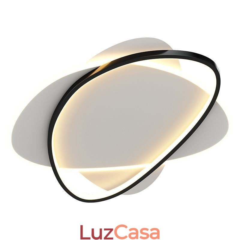 Luminária de teto oval moderna