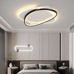 Luminária de teto oval moderna