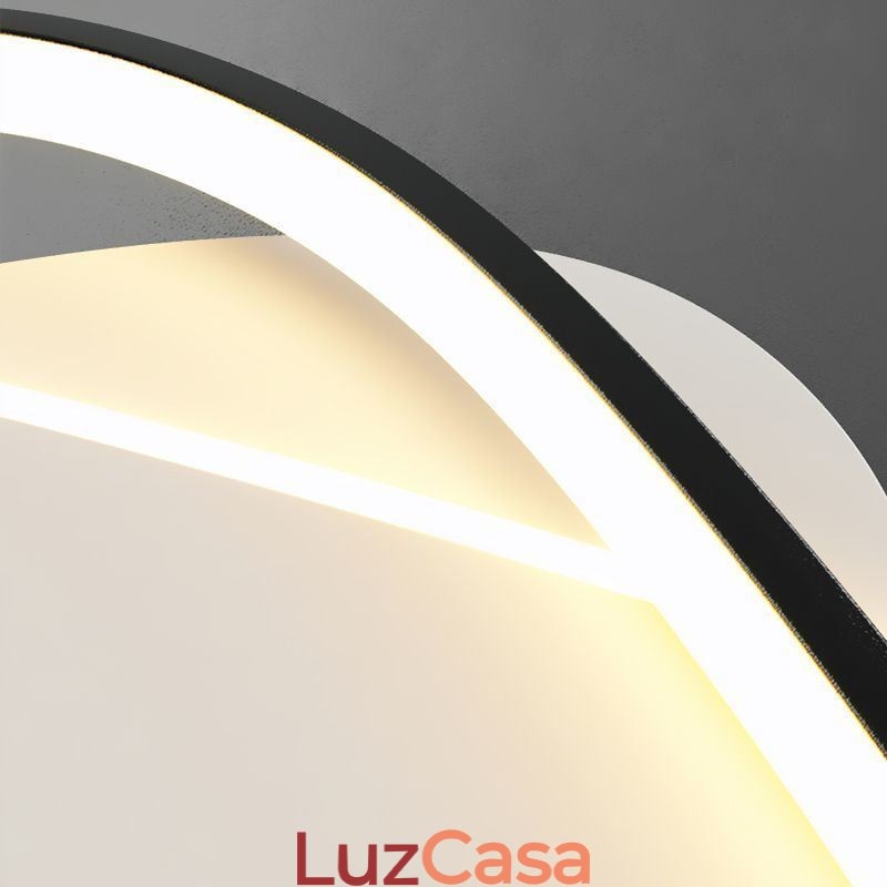 Luminária de teto oval moderna