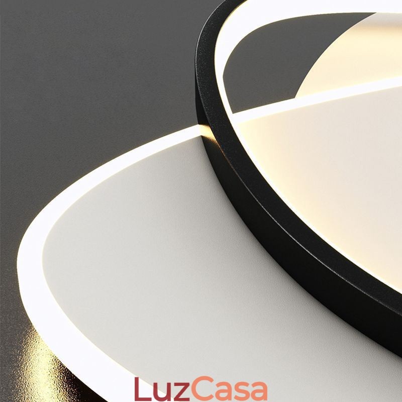 Luminária de teto oval moderna