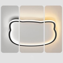 Luminária de teto moderna com cara de gato