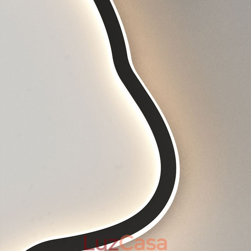 Luminária de teto moderna com cara de gato