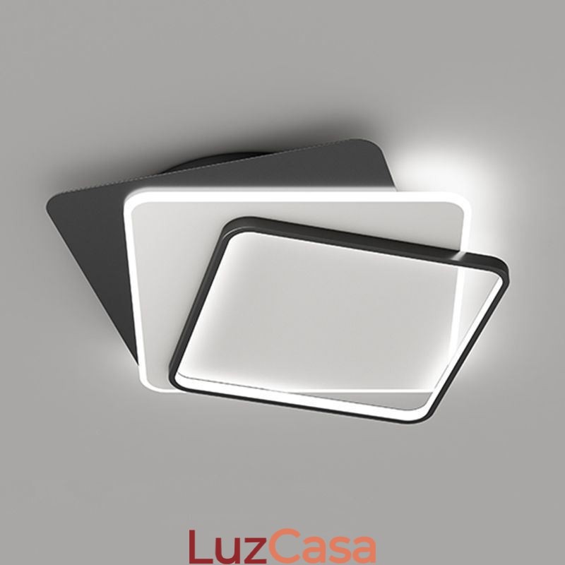 Luminária de teto criativa quadrada