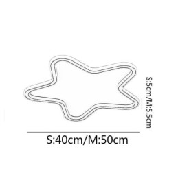 Luminária de teto moderna em formato de estrela