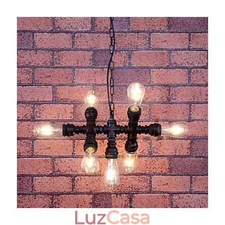 Lustre de metal com pintura vintage Lustre de metal com pintura vintage