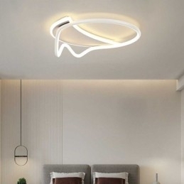 Luminária de teto moderna para decoração de casa em anel