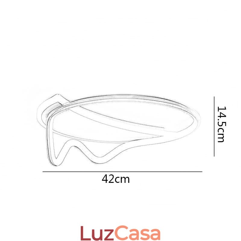 Luminária de teto moderna para decoração de casa em anel