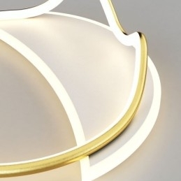 Luminária de teto moderna para decoração de casa em anel