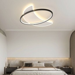 Decoração de teto moderno com luz de lua Lâmpada de teto